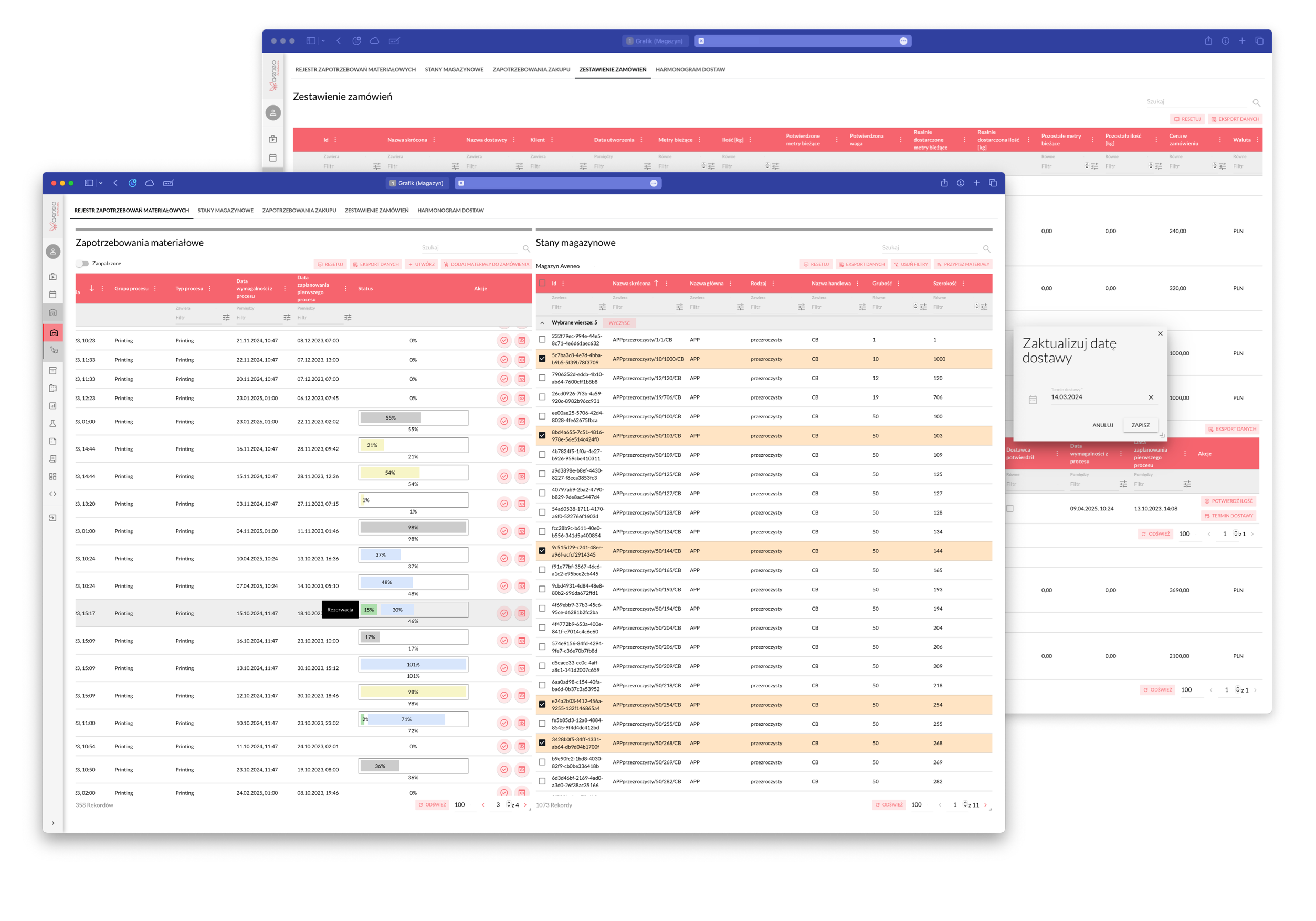 Zaopatrywanie procesów produkcyjnych