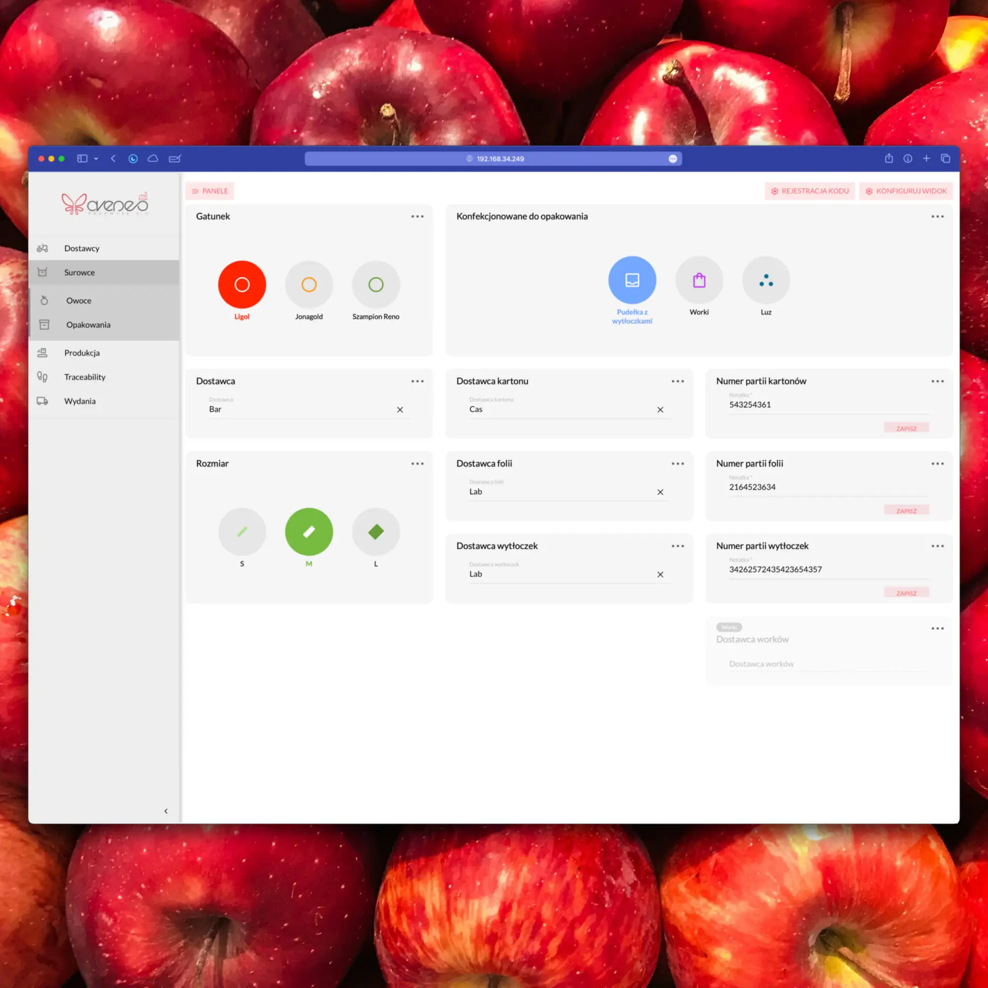 Jabłka pod lupą: Jak oprogramowanie usprawniło kontrolę procesu konfekcjonowania