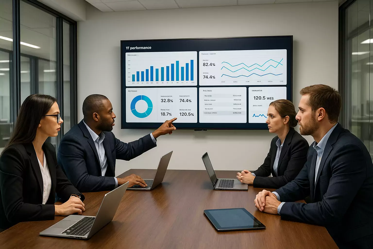 Zespół IT analizujący metryki długu technologicznego