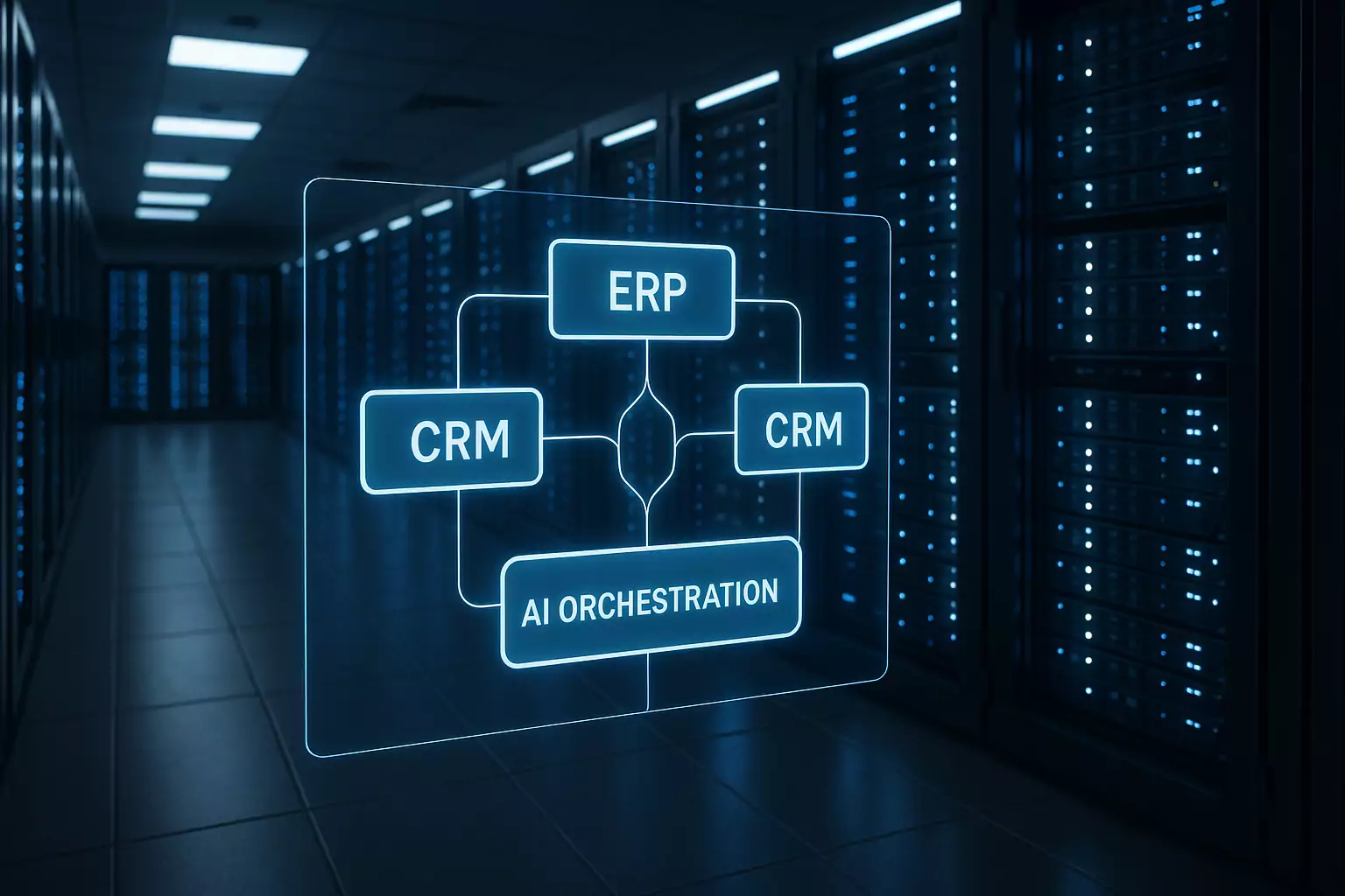 Architektura wdrożenia agentów AI - integracja z ERP, CRM, MES