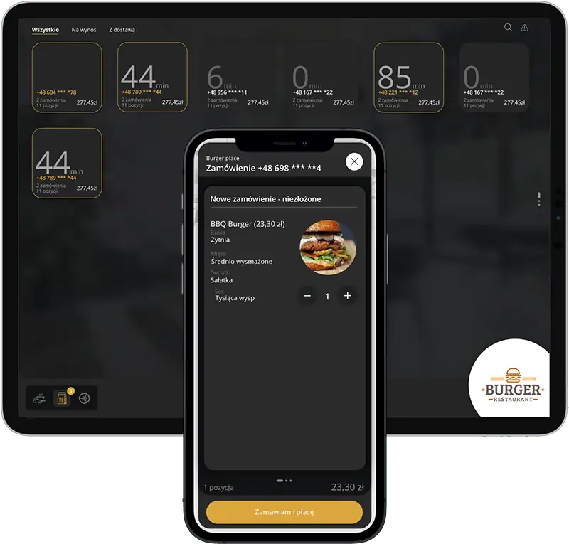 Commandes à emporter et en livraison