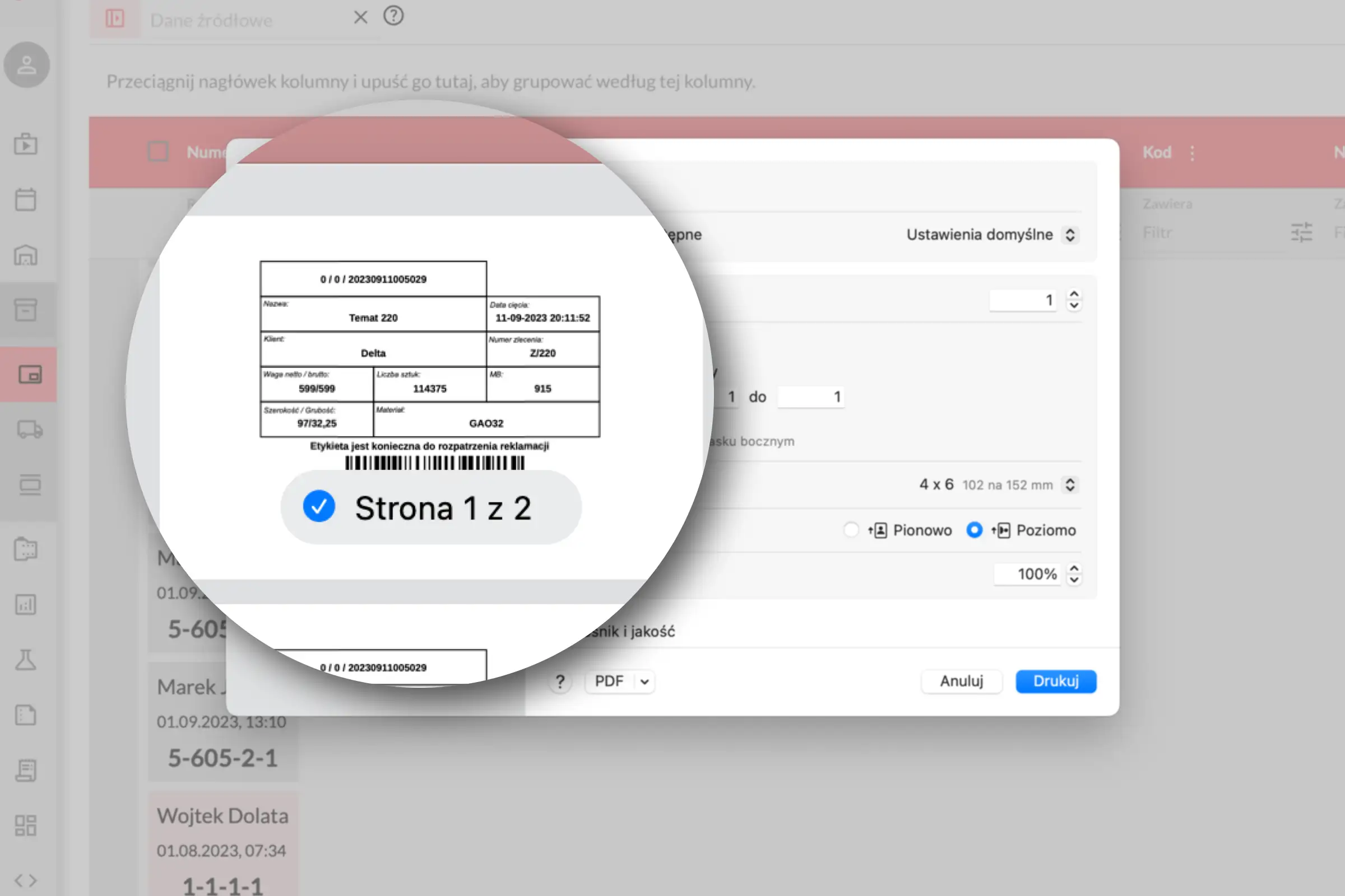 Automatisches Drucken ohne Fehler